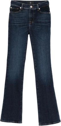 7 For All Mankind Slim Illusion Bootcut Jeans - Dames - Bootcut Jeans - Blauw - W28 - Katoen - Jeans
