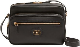 Valentino Garavani Black Antibes Small Crossbody Bag