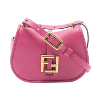 Fendi Pre-owned Mini Shoulder Bag - Dames - Pre-owned - Roze - Maat: ONE Size Leer