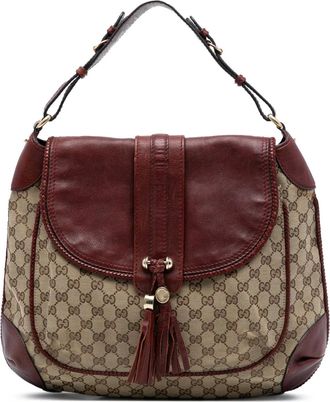 Gucci Borsa a spalla Marrakech in tela GG 2016-2025 - Marrone