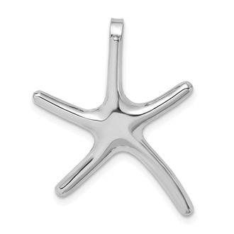 Diamond2Deal 14k Gold Polished Starfish Chain Slide Pendant