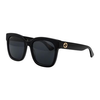 Gucci Acetaat Vierkante Zonnebril - unisex - Accessoires - Zwart - Maat: 54 MM