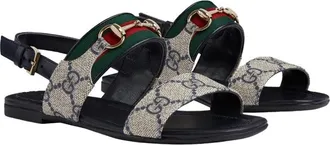 Gucci Logo-Detail Synthetic Sandals - Blue