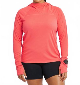 Oiselle Womens Flyout Chill Hoodie In Alpenglow