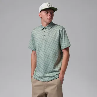 Nike Jordan Mens Jordan Sport Printed Golf Polo in Green | HV1155-357