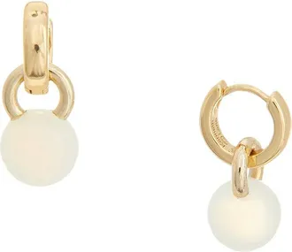 Kenneth Jay Lane 14K Plated Moonstone Dangle Earrings