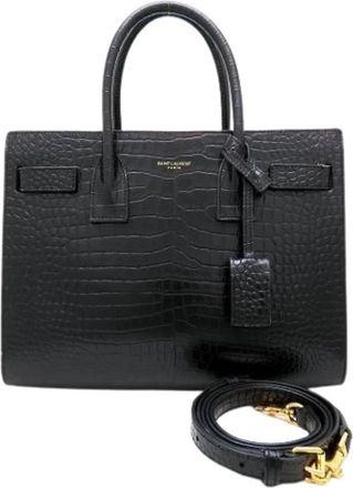 Saint Laurent Pre-owned Vintage Tote Bag - Dames - Vintage Shopper - Zwart - ONE Size - Vintage