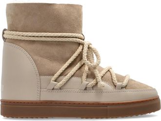 INUIKII Klassieke sleehak sneeuwlaarzen - Dames - Winterlaarzen - Beige - 42 EU - Wol - Schoenen