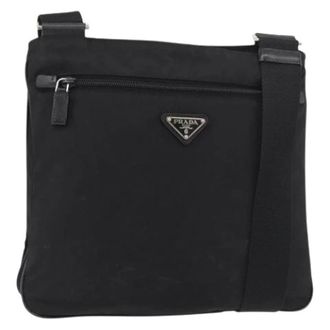 Prada Pre-owned Cross Body Bag - Dames - Pre-owned - Zwart - Maat: ONE Size Leer