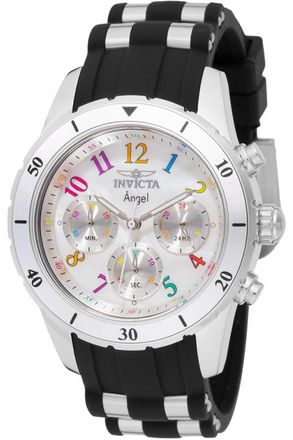 Invicta Angel 49802 Dames Horloge - Quartz Uurwerk - Roestvrij Staal met zilveren Wijzerplaat - 40mm