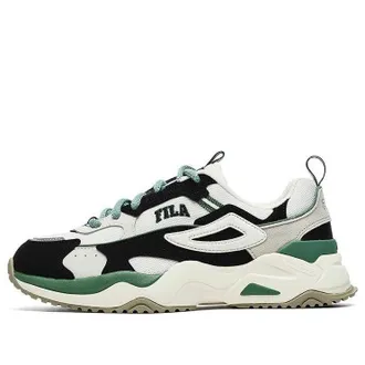 Fila (WMNS) FILA Rayflide Athletic Shoes Black White Green F12W242121FWB