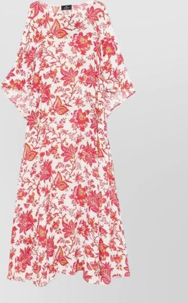 Etro maxi dress floral pattern wide sleeves