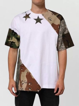Dolce & Gabbana camouflage patchwork cotton t-shirt
