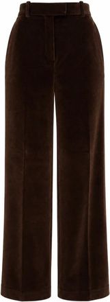 Circolo 1901 Pantaloni dritti a vita alta - - Trousers - Donna - Marrone - M