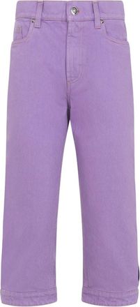Versace Purple Straight High Rise Jean