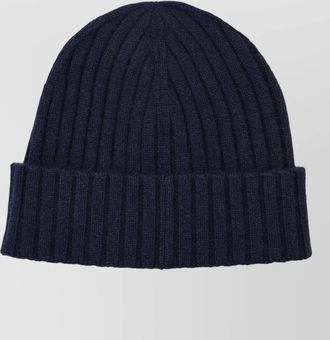 Sporty & Rich cashmere wool ribbed beanie