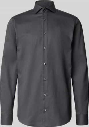 HUGO BOSS Regular Fit Businesshemd mit extralangem Arm Modell H-JOE-SPREAD in Anthrazit, Gr&ouml;&szlig;e 41L