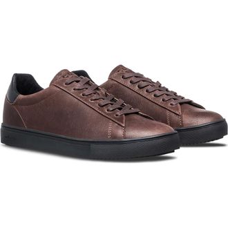 Clae Bradley Leather Sneaker in Demitasse Leather Black at Nordstrom Rack, Size 9.5