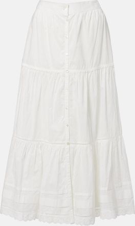 Poupette St Barth Ines broderie anglaise maxi skirt