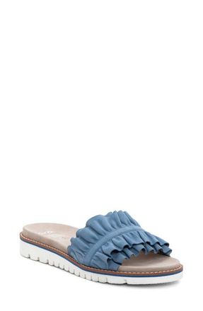 Ara Keyes Slide Sandal in Cool Blue at Nordstrom, Size 7Us