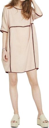 Hatch Rio Maternity Mini Dress In Dusty Rose/pink