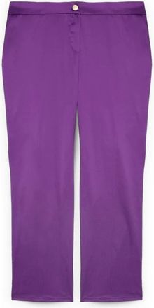 Fiorella Rubino Broeken, Dames, Paars, 5Xl, Straight Broeken