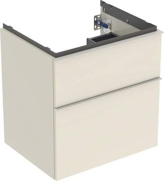 Keramag Keramag - Geberit Icon Mueble Bajo Lavabo, 2 Cajones, 59,2x61,5x47,6 Cm