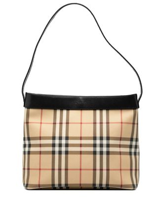 Burberry 2000-2017 House Check canvas schoudertas - Bruin