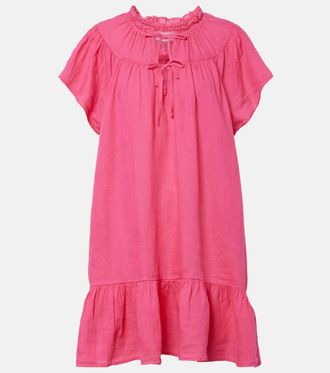 Velvet Livvy tiered linen minidress