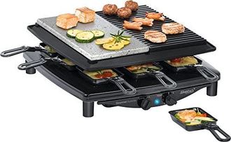 Steba Premium Raclette Con Piedra Natural Y Parrilla Antiadherente, Para 8 Personas - Steba Rc 4 Plus