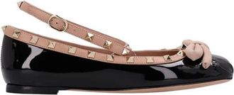 Valentino Garavani Studded Ballerina Flats - Dames - Ballerinas - Zwart - 38 EU - Schoenen