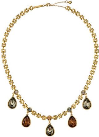 Ted Baker Davina Crystal Drop Necklace in Gold Tone/Topaz Crystal at Nordstrom