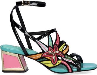 Ex&eacute; Womens Luisa Low Heel Sandal In Black