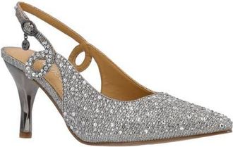 J. Reneé Viviene Slingback Pointed Toe Pump in Pewter at Nordstrom, Size 10.5