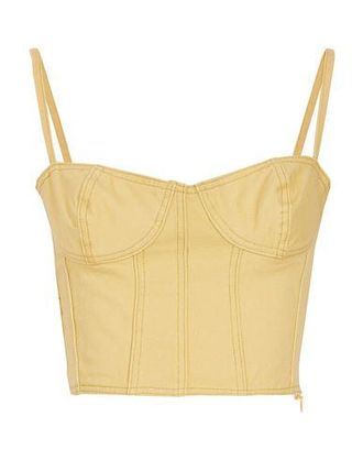 8 by YOOX ORGANIC COTTON DENIM BUSTIER