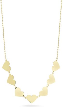 Ember Fine Jewelry 14K Yellow Gold Heart Frontal Necklace at Nordstrom Rack, Size 16