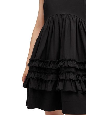 Ganni Organic Cotton Mini Dress - Black