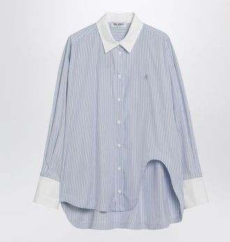 The Attico Light Blue/White Striped Shirt