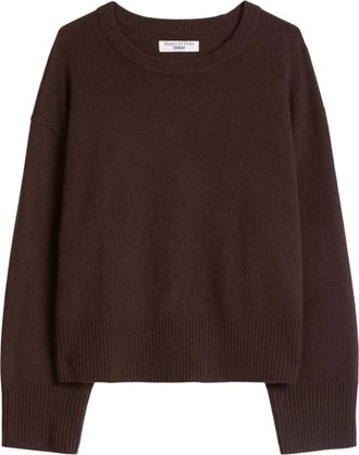 Marc O'Polo Maglioni Girocollo Manica Lunga - - Knitwear - Donna - Marrone - M