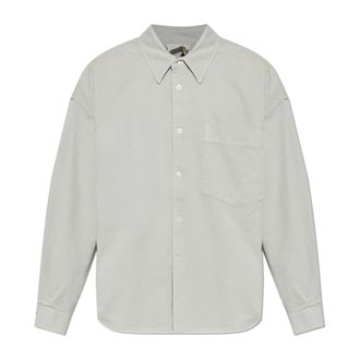 American Vintage American Vintage, Casual Shirts, male, Gray, Size: M/L Lyvow Shirt