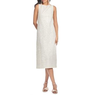 Sachin & Babi Eden Sequin Midi Dress in Moonlight at Nordstrom Rack, Size 14