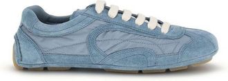 Prada Blue Lamb Ovis Aries Athletic Womens Sneakers