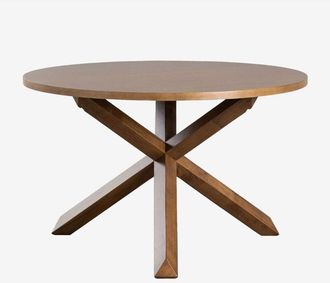 Sklum Sklum - Mesa de comedor redonda Ø120 cm en mdf y madera Mieren