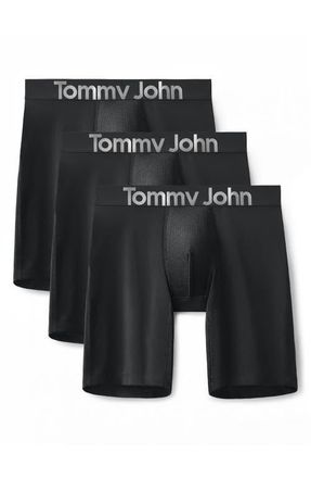 Tommy John 3-Pack 360 Sport 8-Inch Essentials Boxer Briefs in Black at Nordstrom, Size X-Large