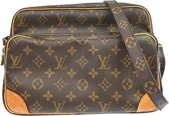 Louis Vuitton Nil Messenger Monogram Canvas Brown Canvas Handbag (Pre-Owned)