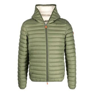 Save The Duck Jassen, Heren, Groen, L, Duffy Hooded Jacket