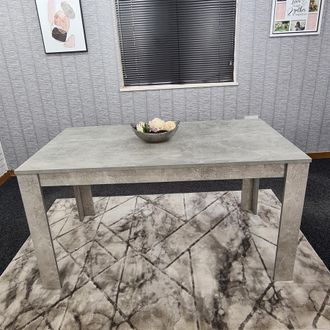 Kosy Koala Dining Table Grey Wood Kitchen Place for 6 Seats Kitchen Dining Room Furniture