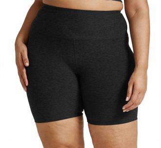 Beyond Yoga Spacedye Keep Pace Pull-On Short - Plus Size In Darkest Night