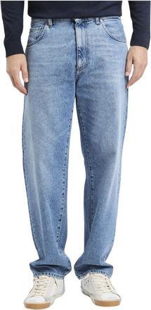 Pantaloni Torino Rap in denim vintage - Heren - Loose Fit Jeans - Blauw - W32 - Denim - Jeans