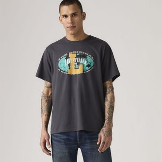 Levi's Relaxed Fit Graphic T Shirt - Mens - M - Black